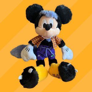 MICKEY MOUSE HALLOWEEN WEREWOLF SHAGGY PLUSH 16" DISNEY STORE 2019